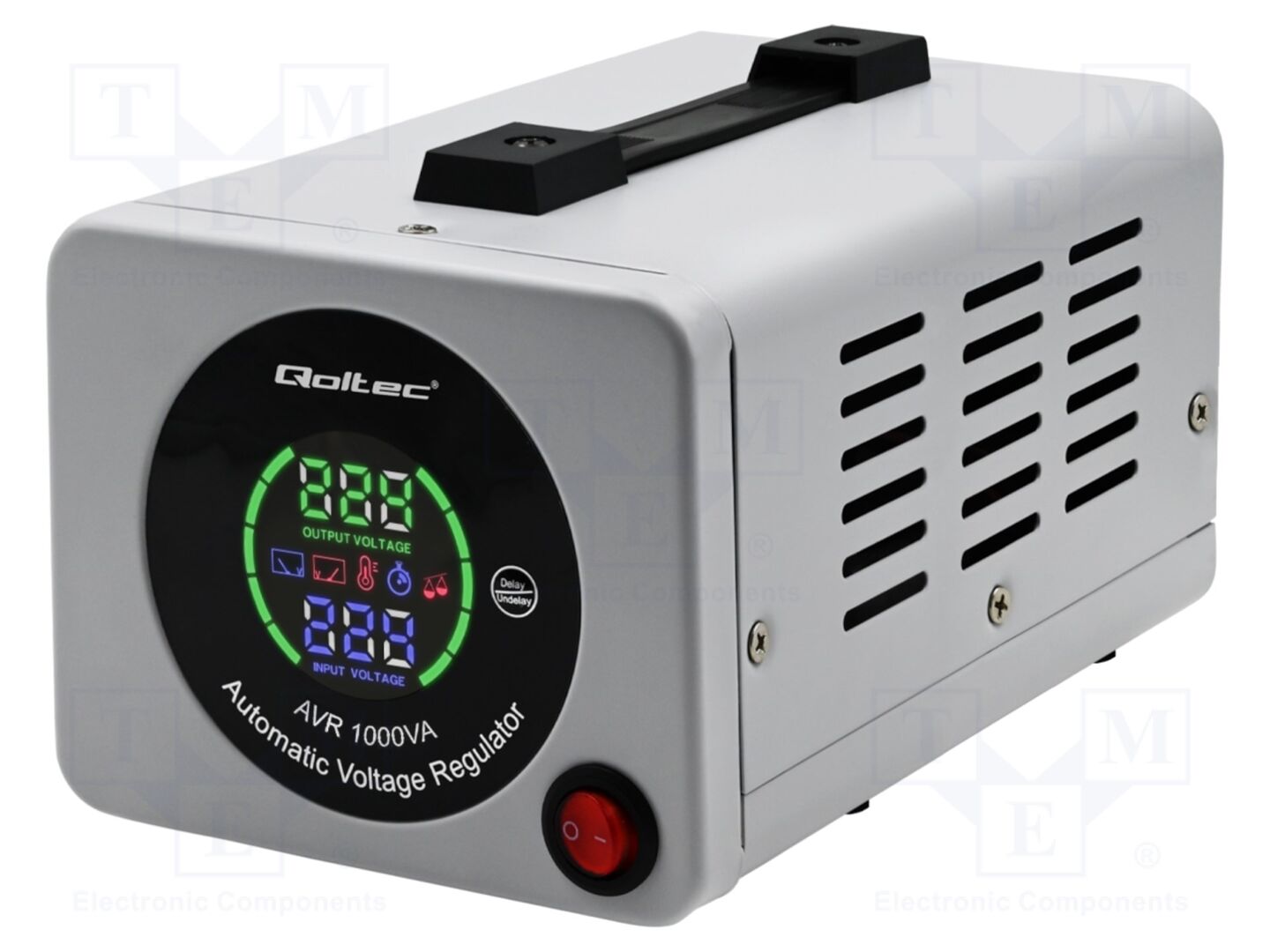 QOLTEC 50723 Automaattinen jännitestabiilisoija 100-280VAC