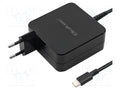 QOLTEC 51741 Plug-in Power Supply 5VDC 4.5A 90W USB-C