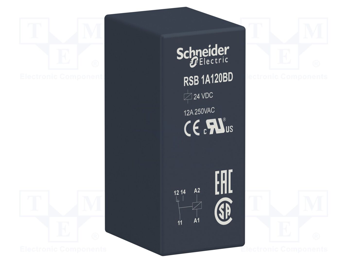 SCHNEIDER ELECTRIC RSB1A120BD Miniatuurisähkömagneettirele 24VDC
