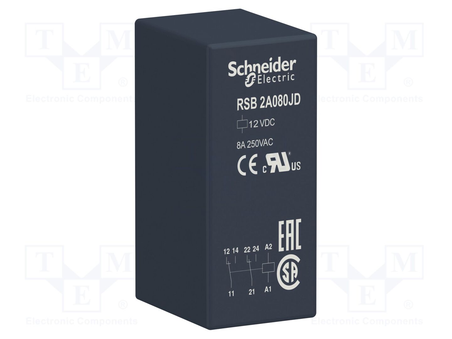 SCHNEIDER ELECTRIC RSB2A080JD Sähkömagneettinen rele 12VDC
