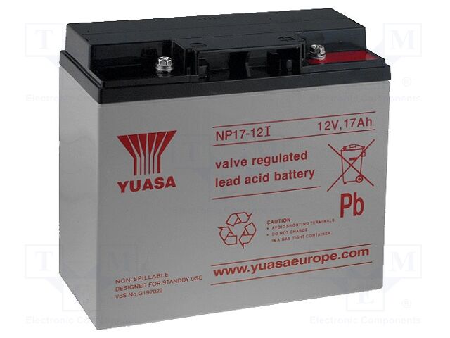 YUASA ACCU-HP17-12/Y Happoakku 12V 17Ah