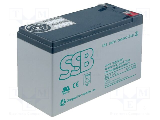 SSB ACCU-HP7.2-12SL Akku 12V 7.2Ah