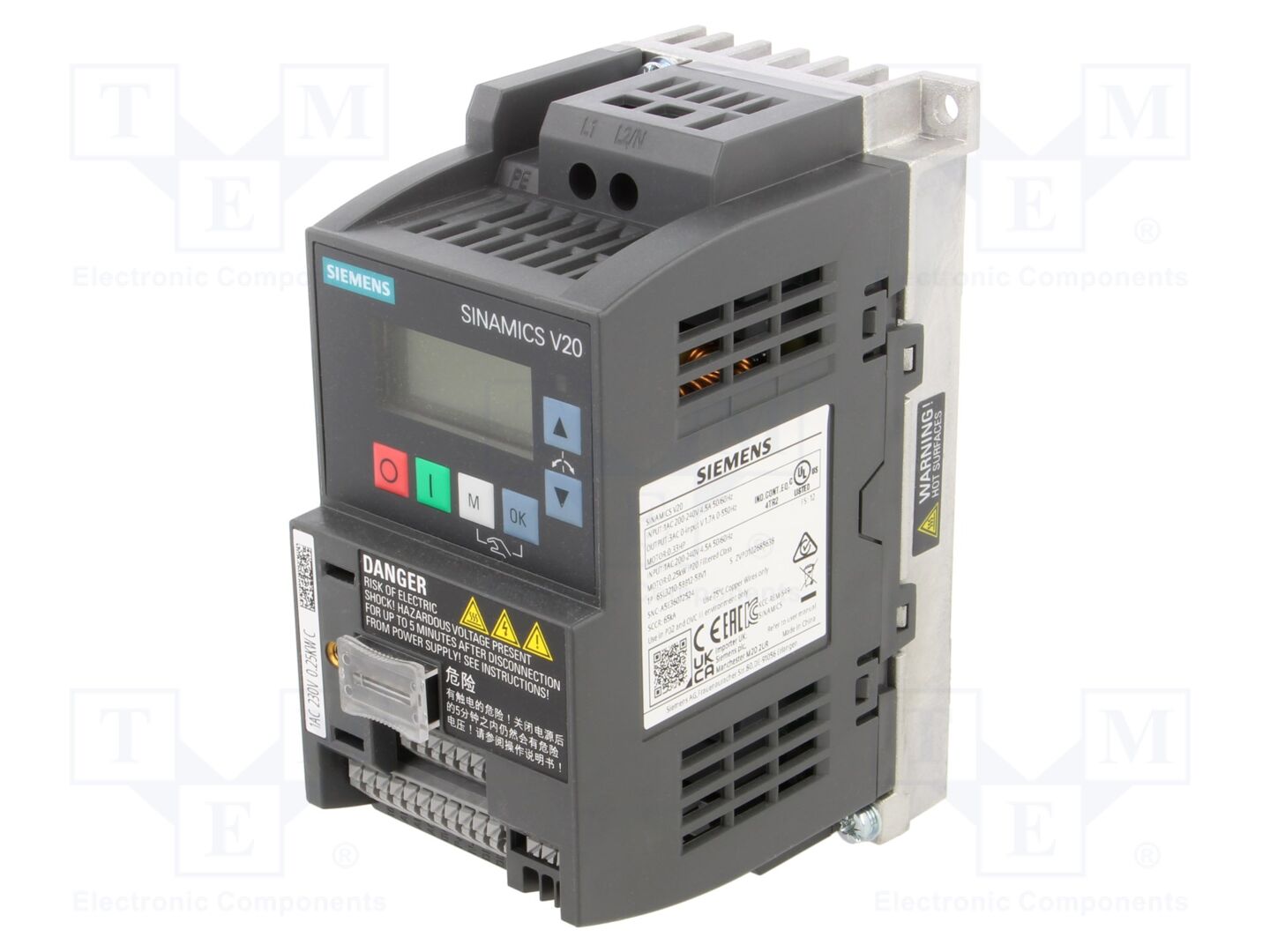 SIEMENS 6SL3210-5BB12-5BV1 Taajuusmuuttaja 0.25kW
