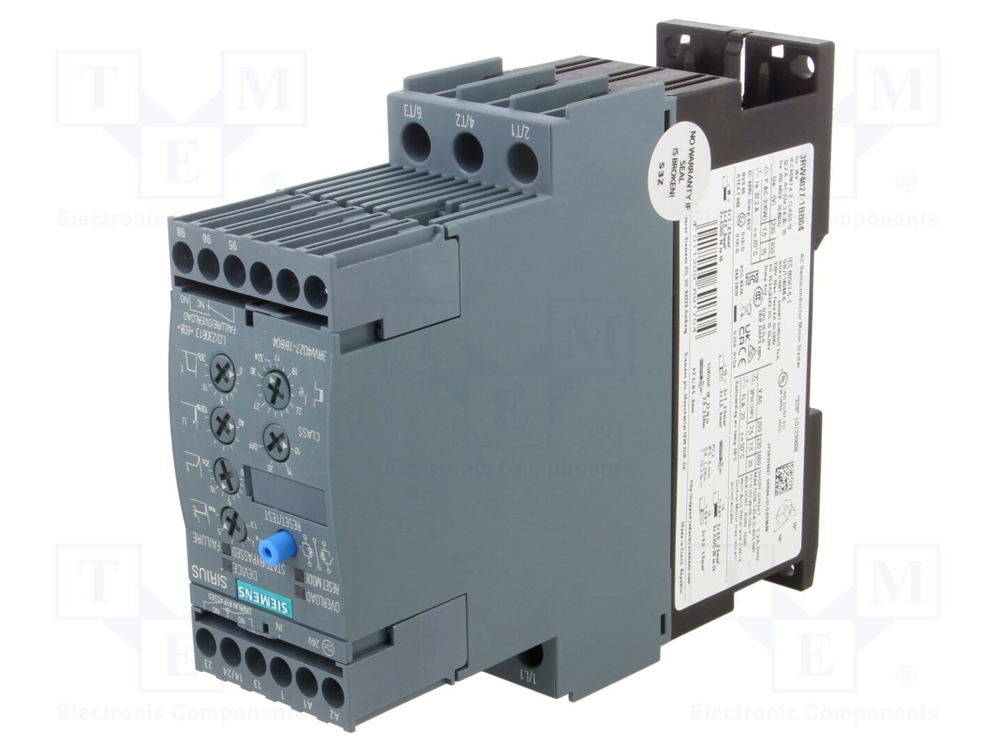 SIEMENS 3RW4027-1BB04 Pehmokäynnistin 15kW