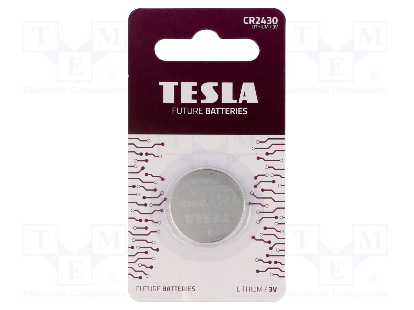 TESLA BATTERIES BAT-CR2430/TESLAB1 Paristo 3V (50 kpl erä)