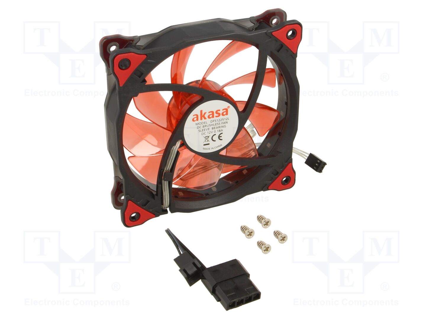 Akasa AK-FN091-RD Aksiaalituuletin 12VDC