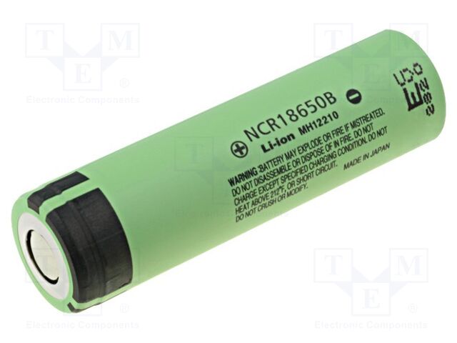 PANASONIC ACCU-NCR18650B Ladattava akku Li-Ion 3350mAh