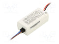 MEAN WELL APC-8-350 LED-verkkolaite 8W 350mA 11-23VDC