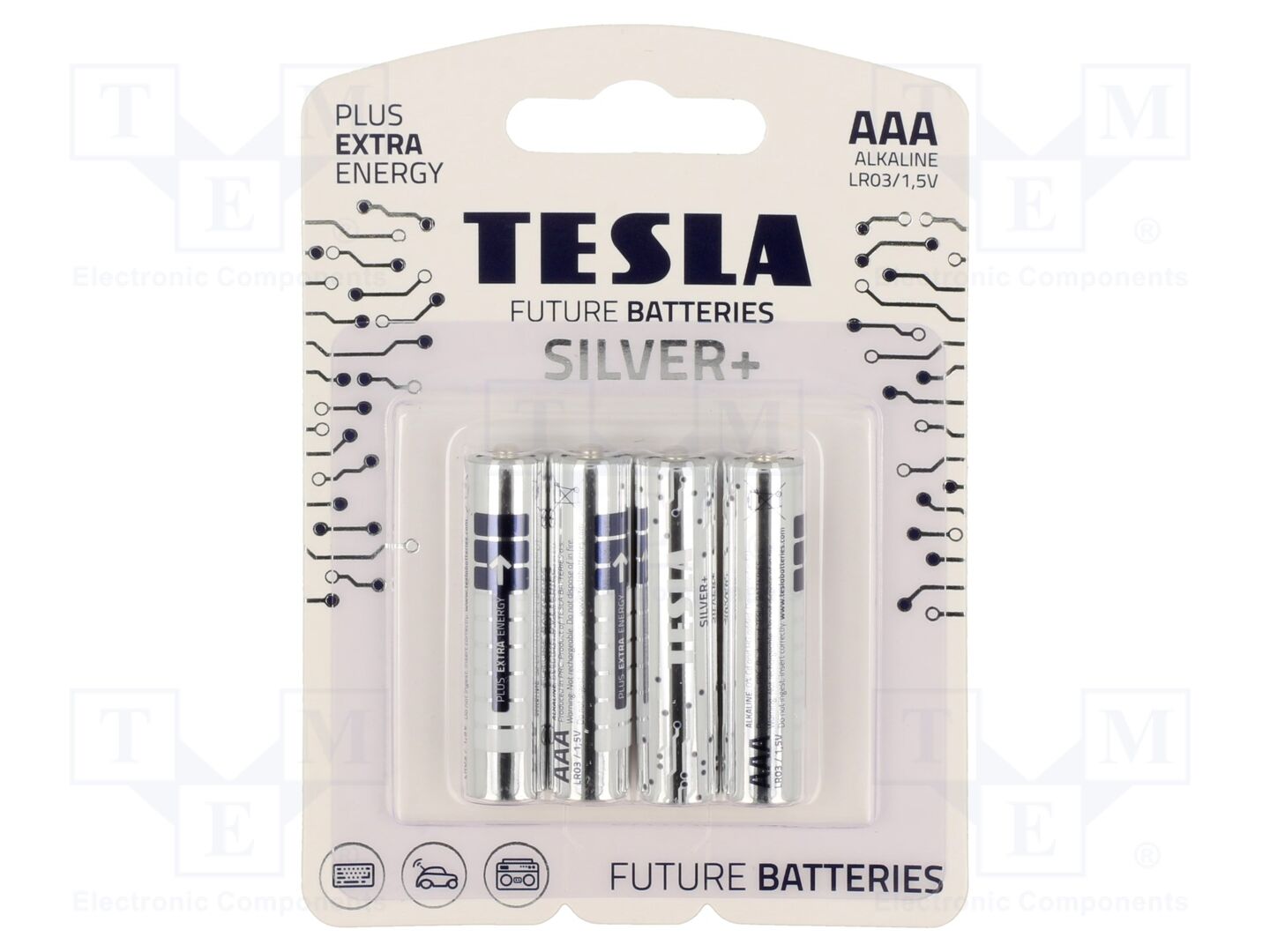 TESLA BATTERIES BAT-LR03S/TESLA-B4 Paristo AAA 1.5V (50 kpl erä)