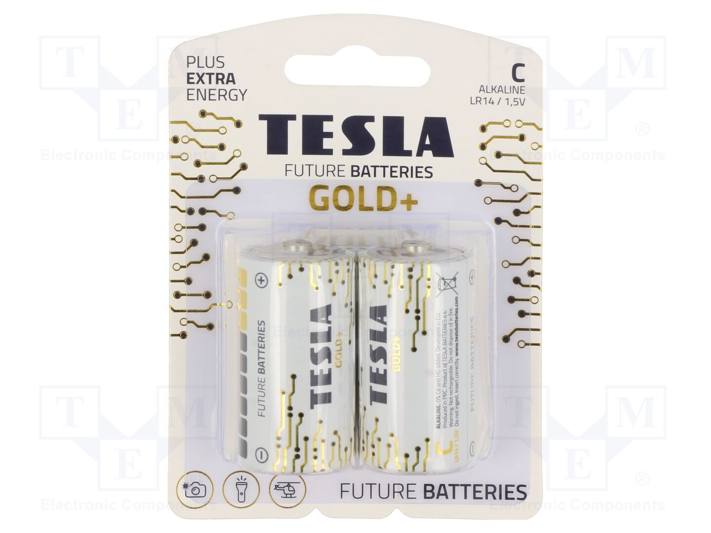 TESLA BATTERIES BAT-LR14G/TESLA-B2 Alkaliparisto 1,5V