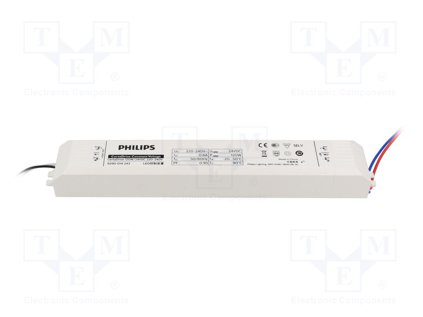 PHILIPS CERTADRIVE 120W 24VDC Kytkentäsähköinen LED-virtalähde 220/240VAC