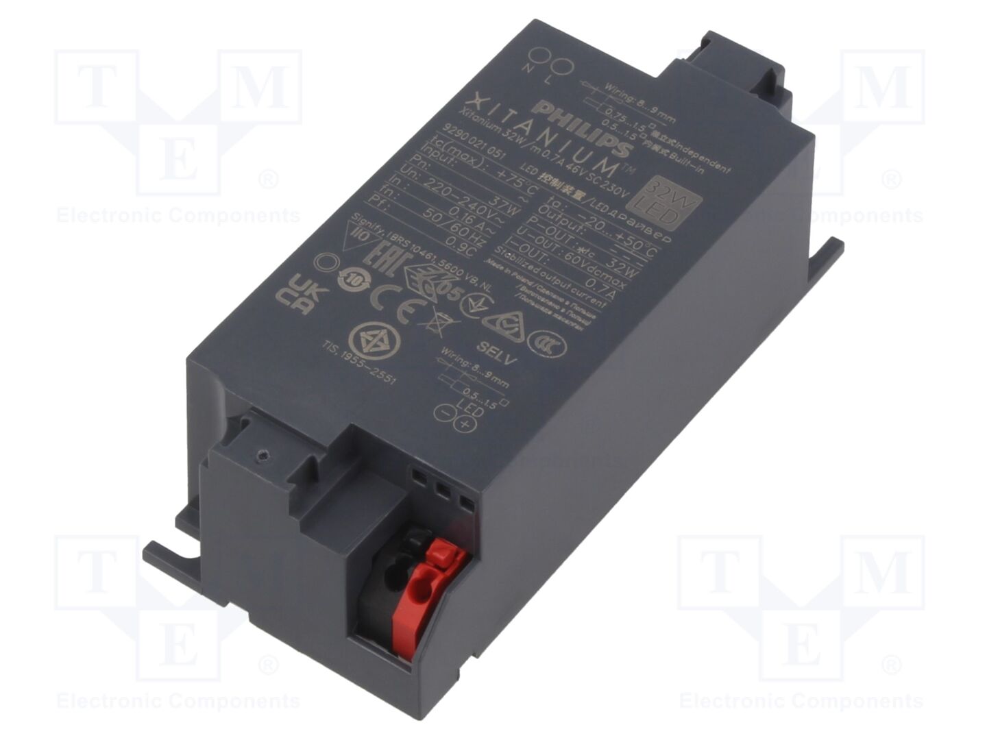 PHILIPS XITANIUM 32W/M 0.7A 46V SC Kytkentäsähköinen LED-virtalähde 230V
