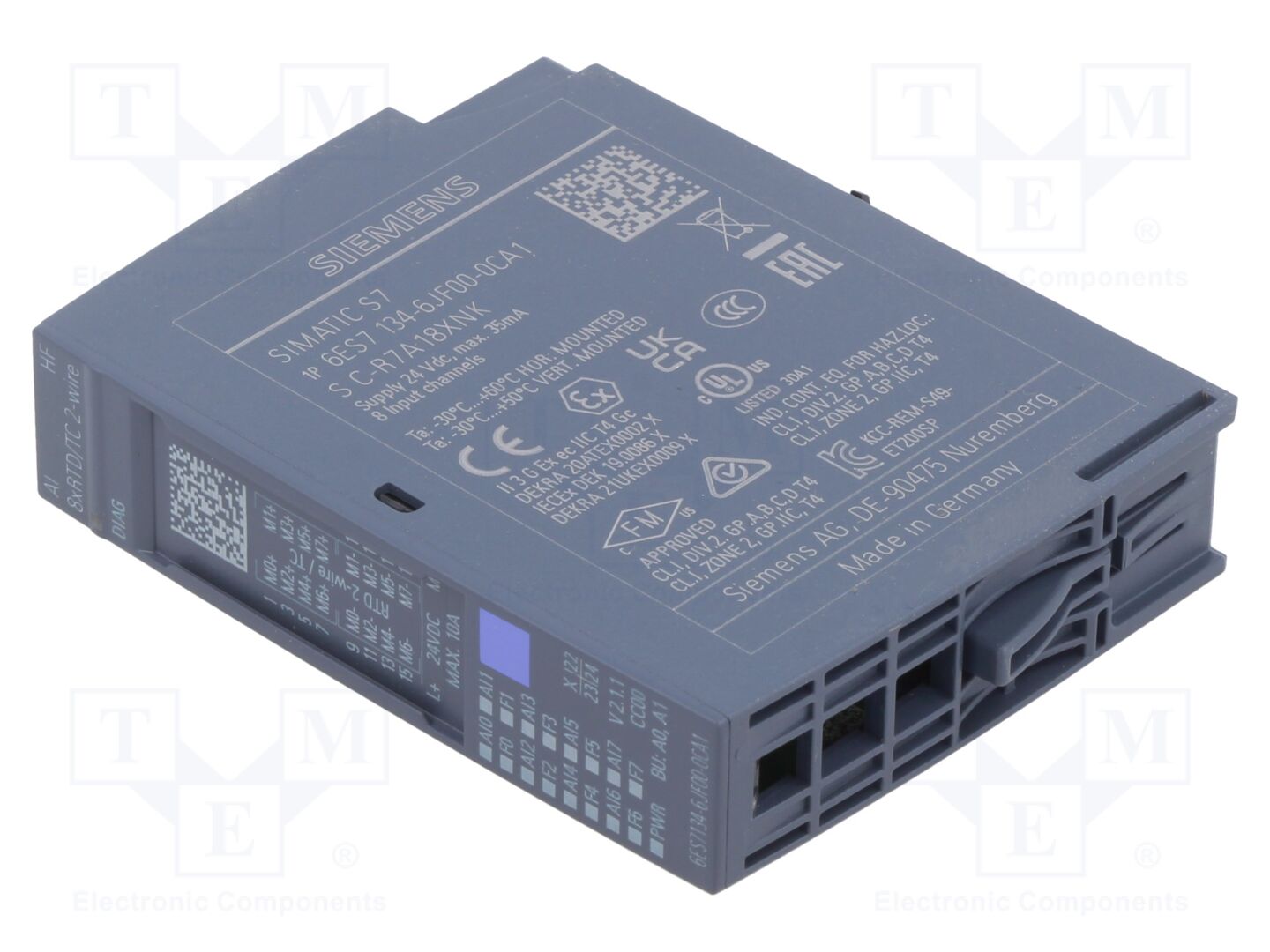 SIEMENS 6ES7134-6JF00-0CA1 PLC-laajennusmoduuli 8 analogista tuloa