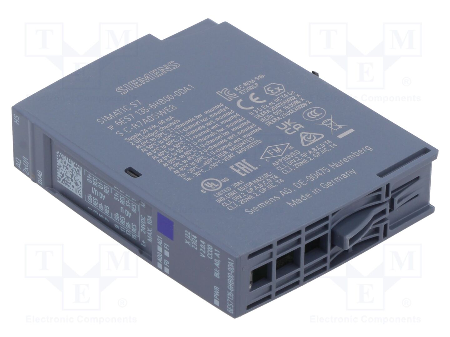 SIEMENS 6ES7135-6HB00-0DA1 PLC-laajennusmoduuli 2 analogista lähtöä