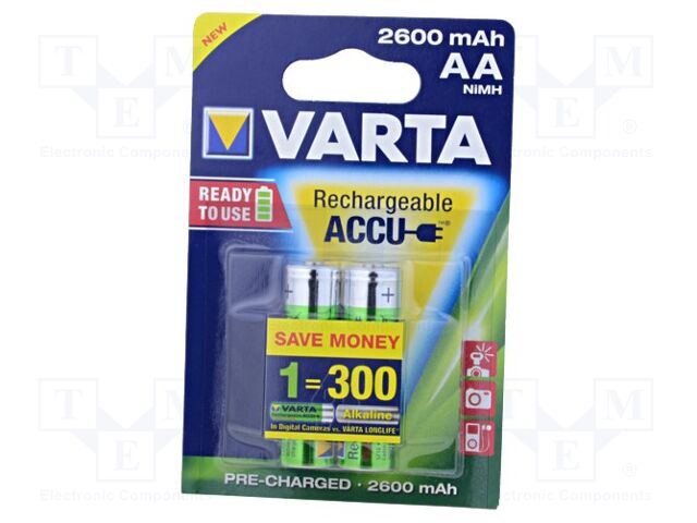VARTA ACCU-R6/2500-V Ladattava akku AA 1.2V 2600mAh