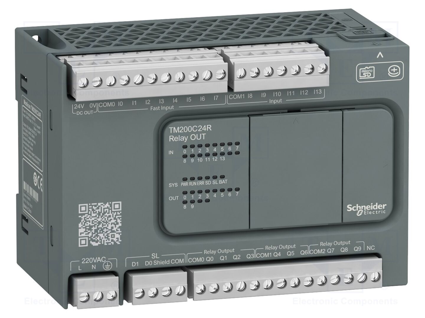 SCHNEIDER ELECTRIC TM200C24R PLC ohjelmoitava kontrolleri OUT: 10, IN: 14