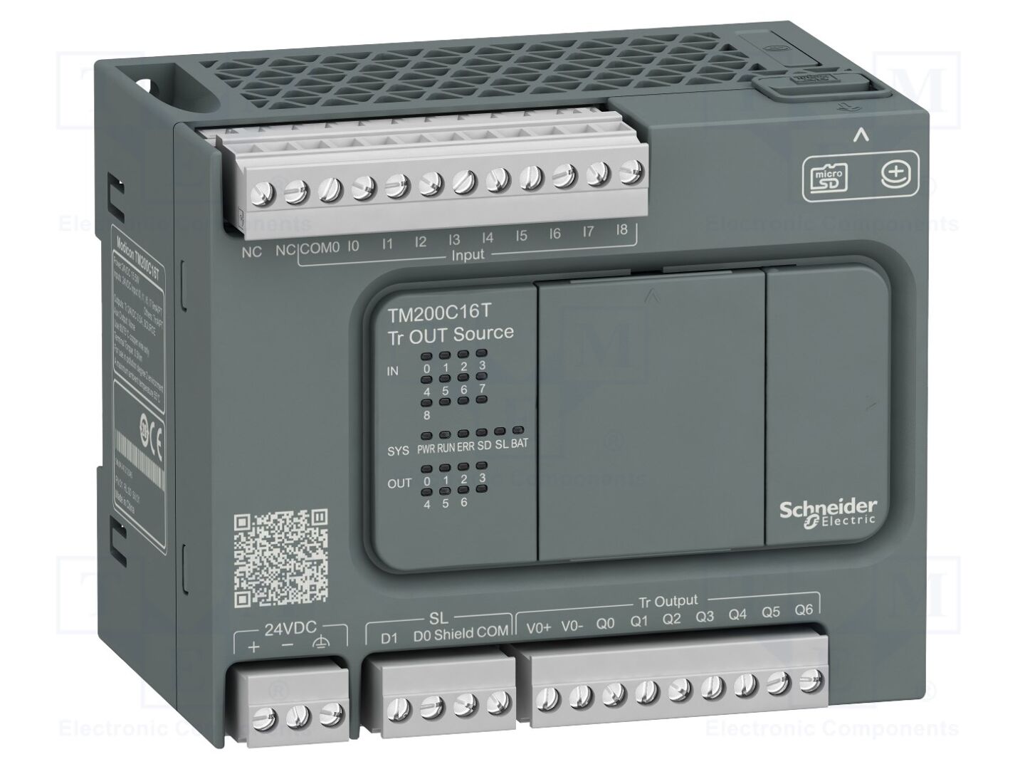 SCHNEIDER ELECTRIC TM200C16T PLC ohjelmoitava kontrolleri IN: 9 / OUT: 7