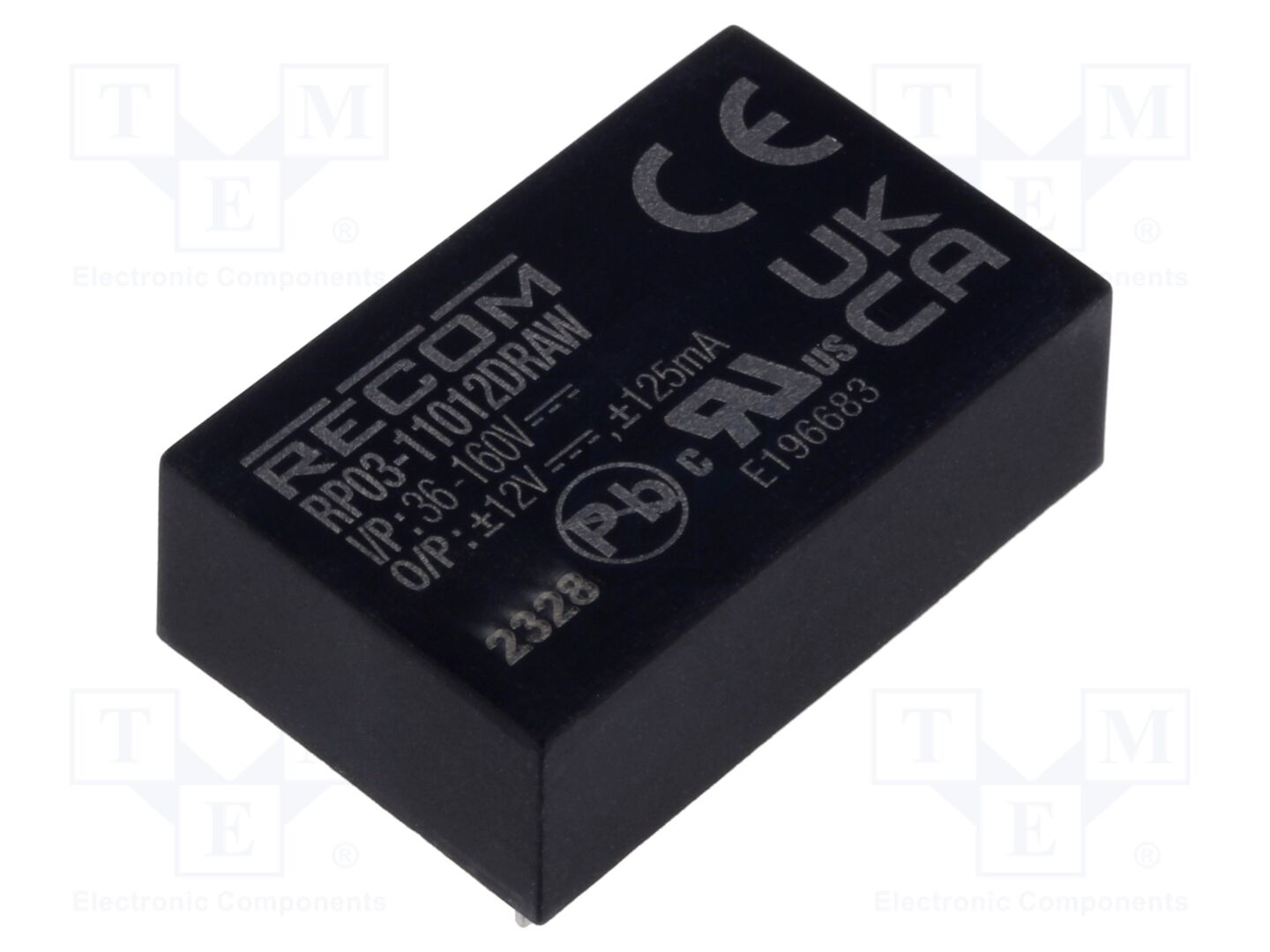 RECOM RP03-11012DRAW DC/DC-muunnin 3W