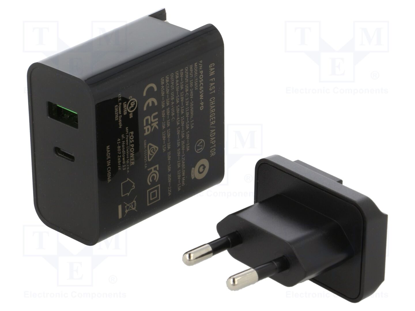 POS POSC65W-PD-EU Kytkinlähde Pistotulppa 5A