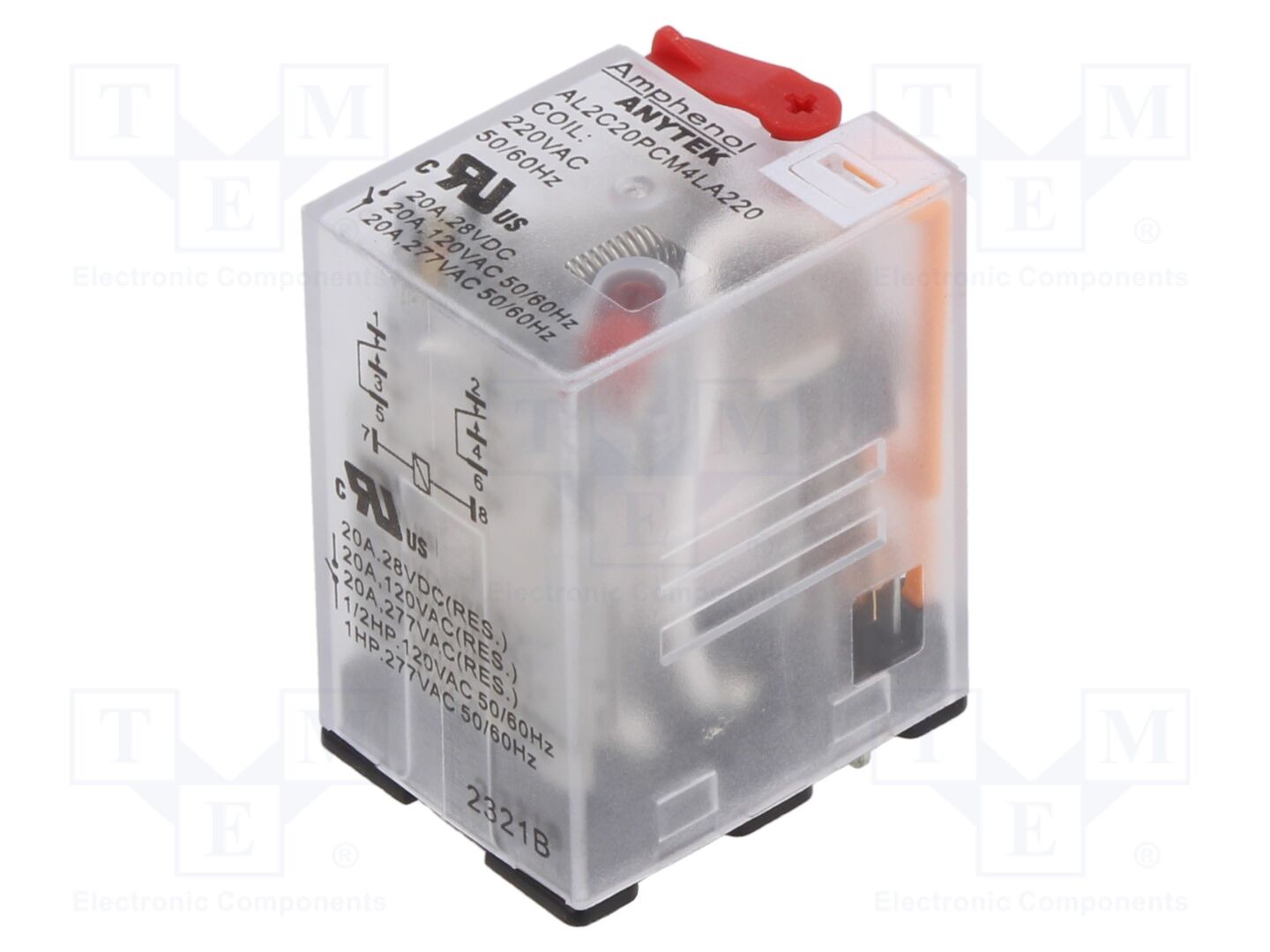 AMPHENOL ANYTEK AL2C20PCM4LA22000G Teollisuusrele 220VAC