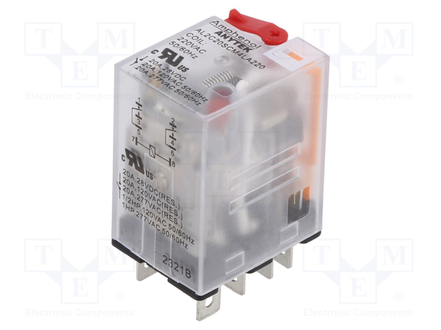 AMPHENOL ANYTEK AL2C20SCM4LA22000G Sähkömagneettinen rele 220VAC