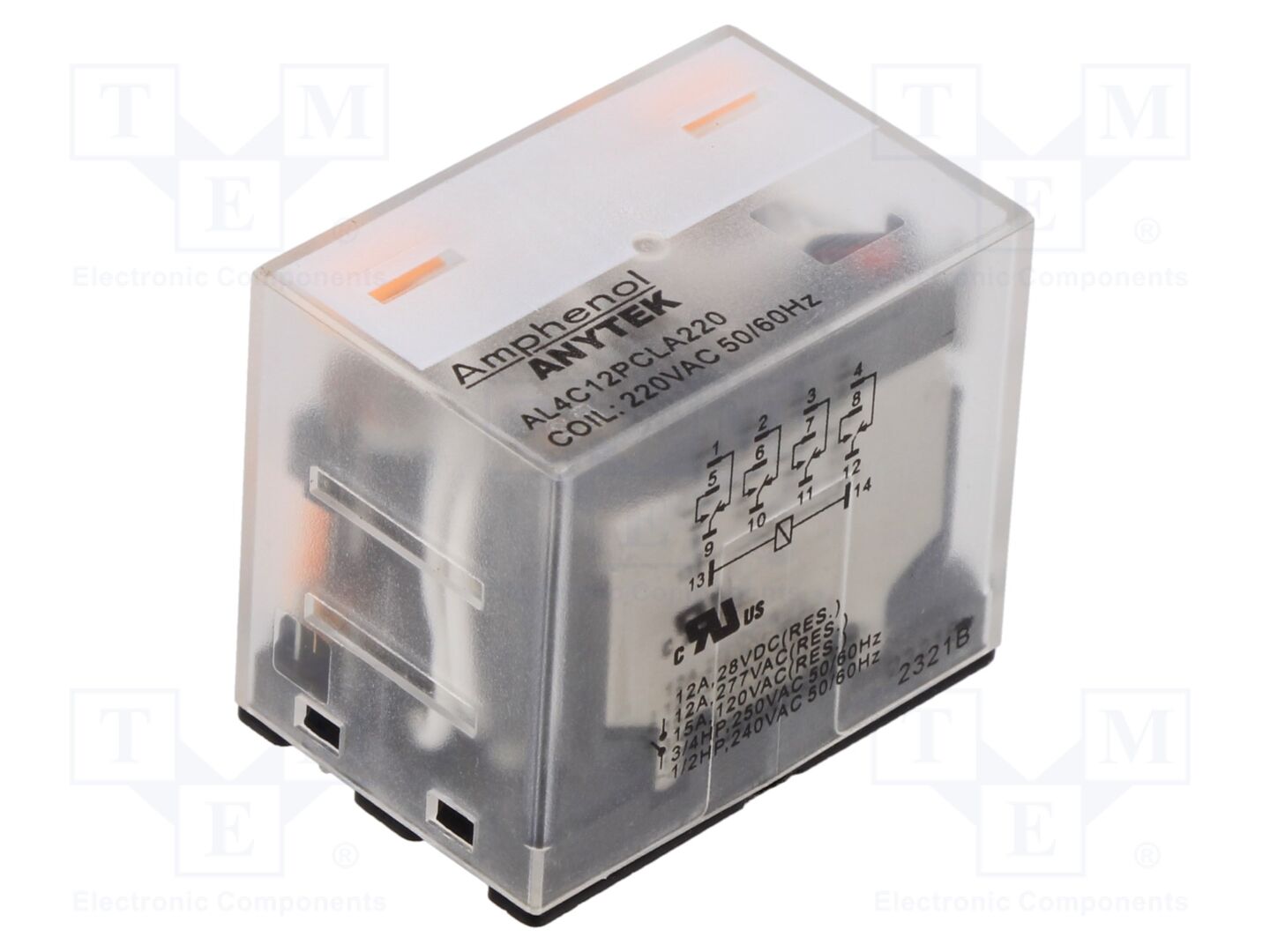 AMPHENOL ANYTEK AL4C12PCLA22000G Teollisuusrele 220VAC