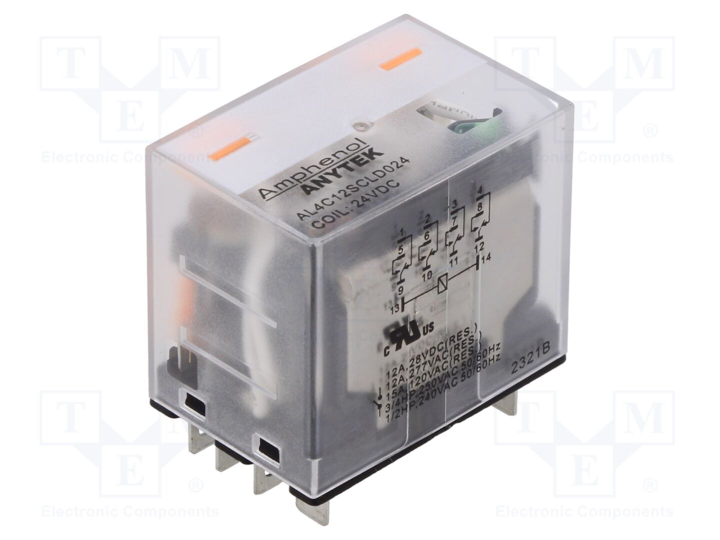 AMPHENOL ANYTEK AL4C12SCLD02400G Sähkömagneettinen rele 24VDC