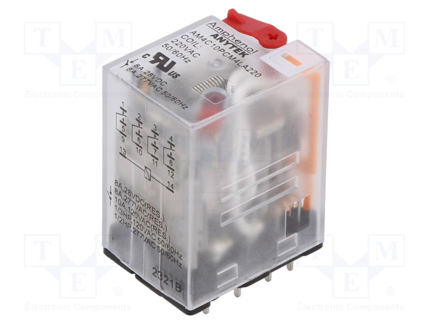 AMPHENOL ANYTEK AM4C10PCM4LA22000G Sähkömagneettinen rele 220VAC