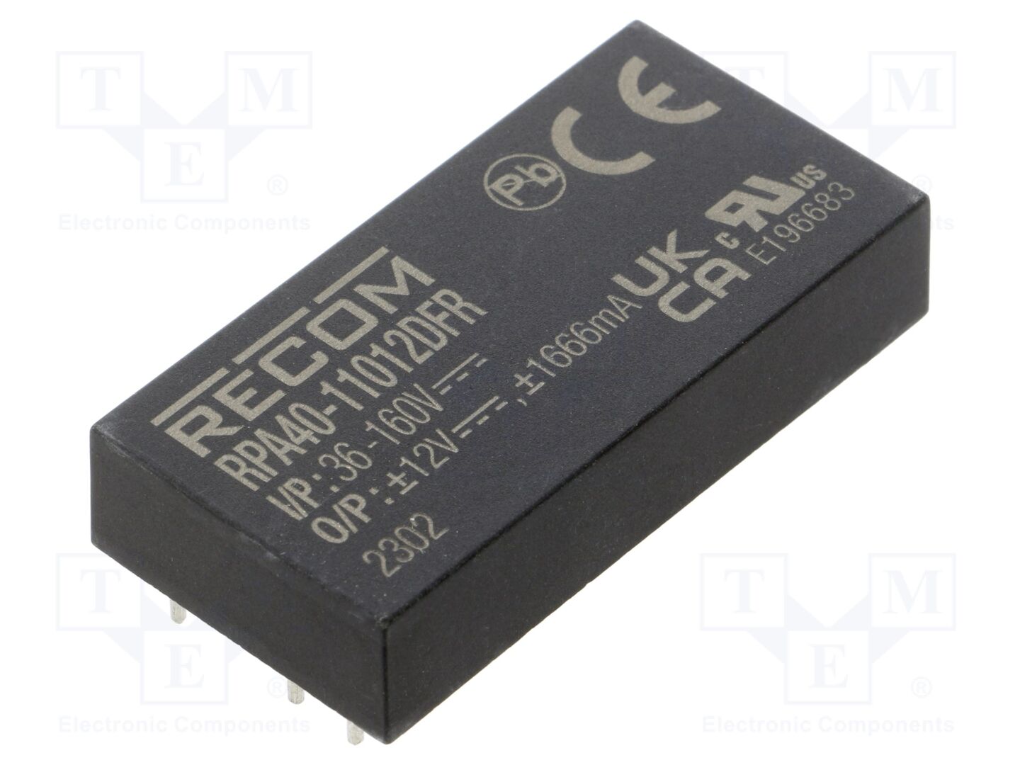 RECOM RPA40-11012DFR DC/DC-muunnin 40W