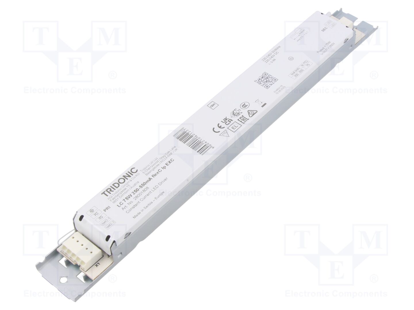 TRIDONIC LC 75W 250-550mA LED-virtalähde 80-220VDC