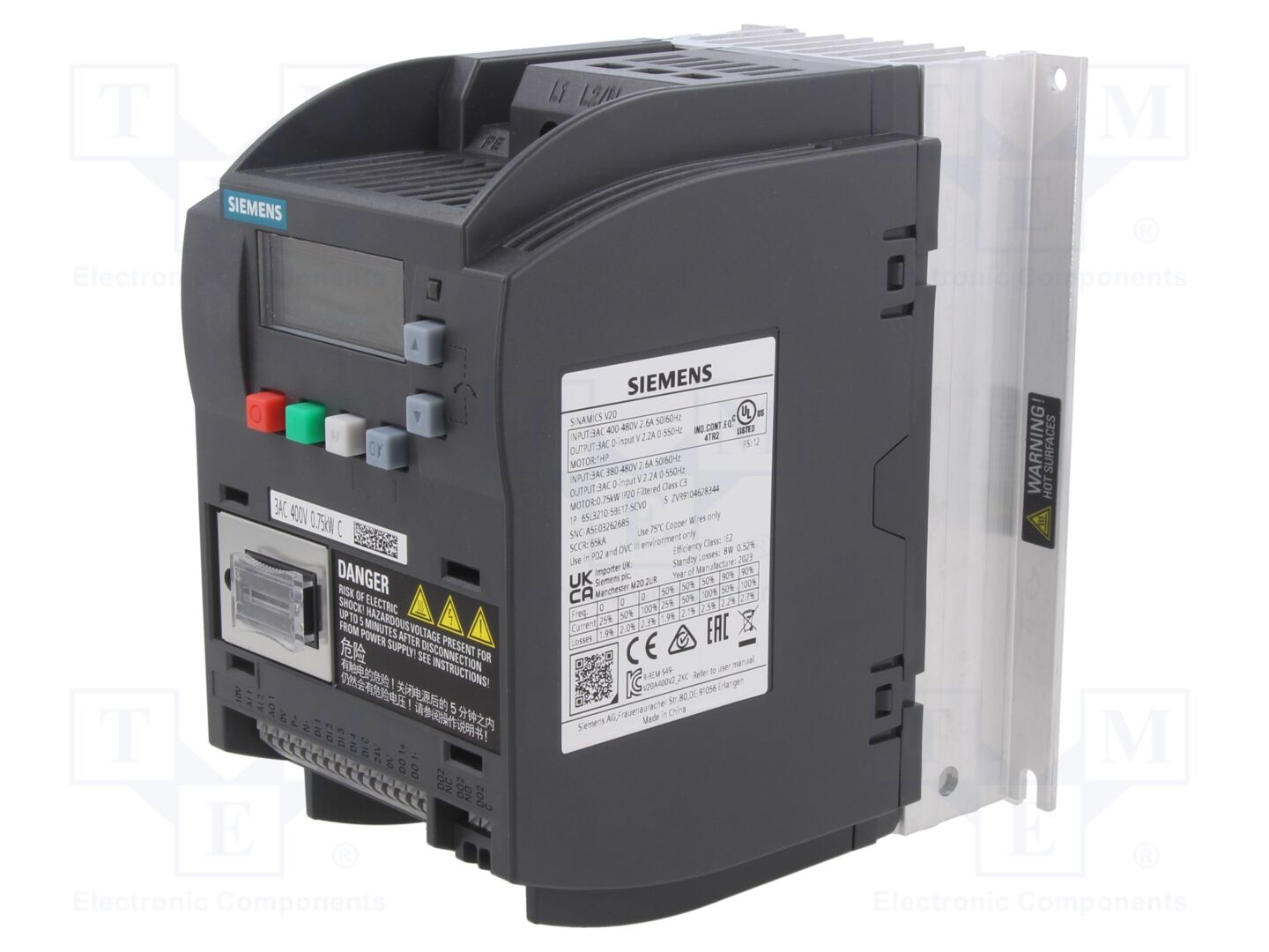 SIEMENS 6SL3210-5BE17-5CV0 Invertteri 0.75kW