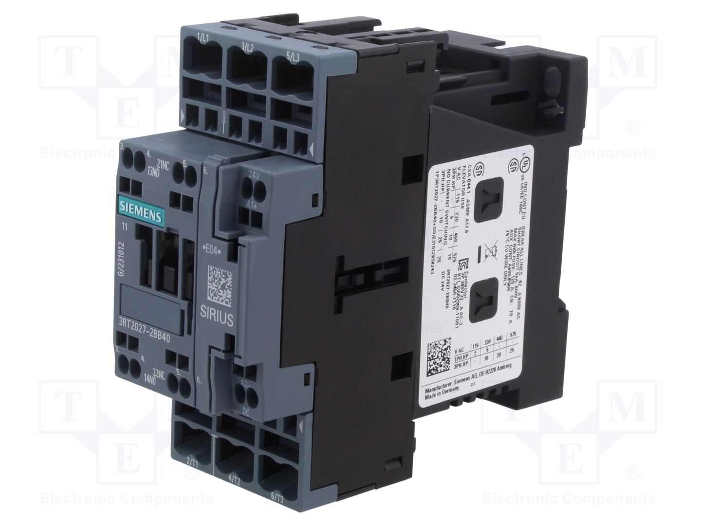 SIEMENS 3RT2027-2BB40 Kontaktori 32A