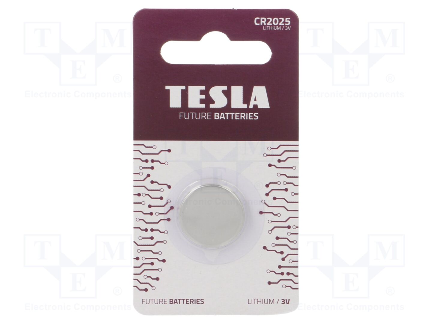 TESLA BATTERIES BAT-CR2025/TESLAB1 Litiumparisto 3V (50 kpl erä)