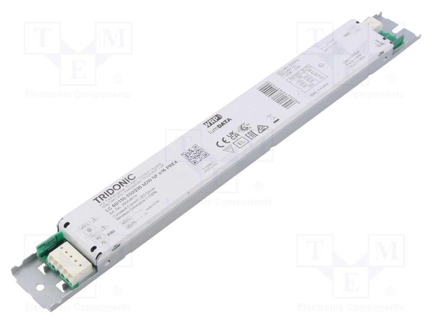 TRIDONIC LC 60/150-550/230 BDW NF H16 PRE4 LED-virtalähde 60W