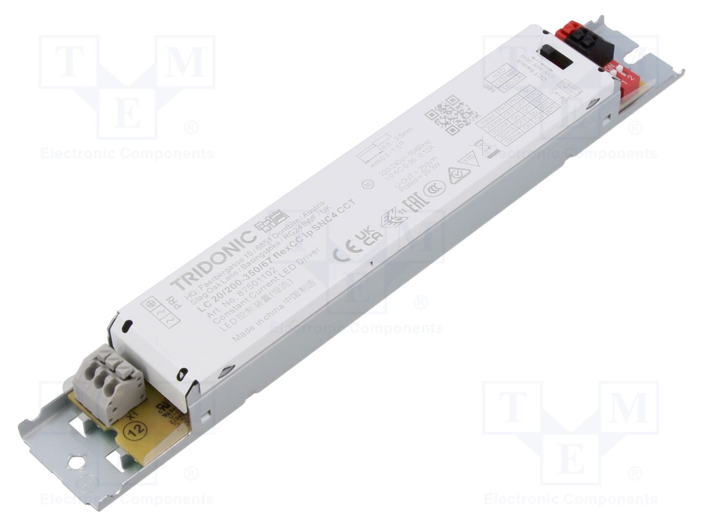 TRIDONIC LC 20/200-350/67 FLEXCC LP SNC4 CCT LED-virtalähde 20W