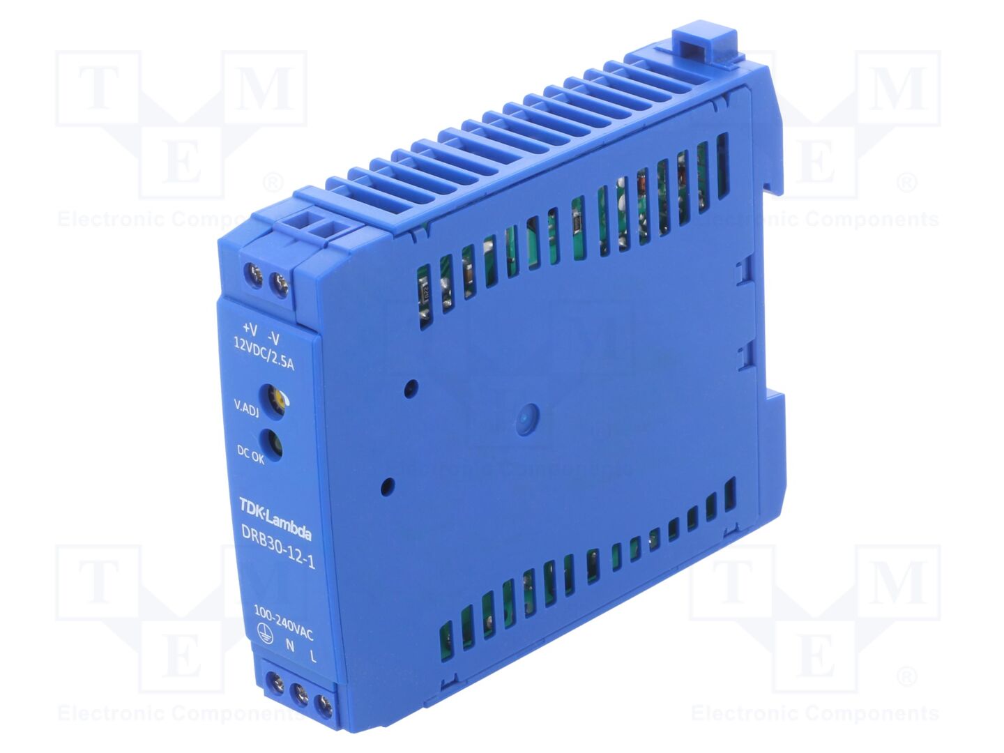 TDK-LAMBDA DRB30-12-1 DIN-kiskoon asennettava kytkentävirtalähde 30W 12VDC