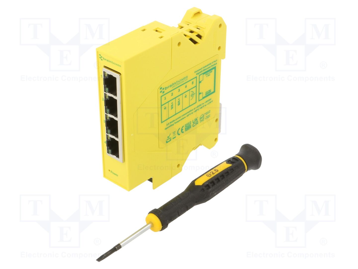 BRAINBOXES SW-514 Ethernet-kytkin 5÷30VDC