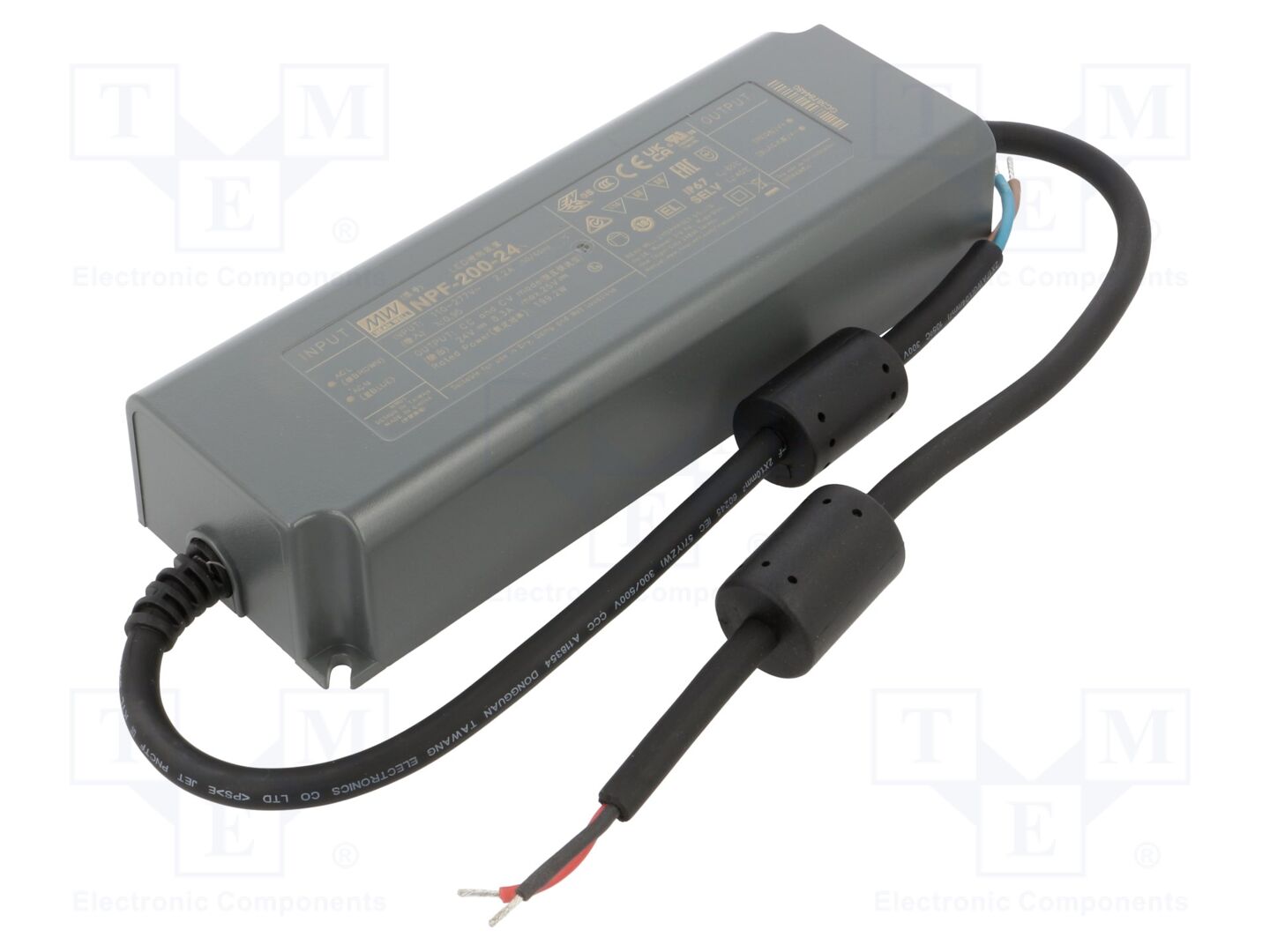 MEAN WELL NPF-200-24 LED-virtalähde 200W 24VDC 8,3A
