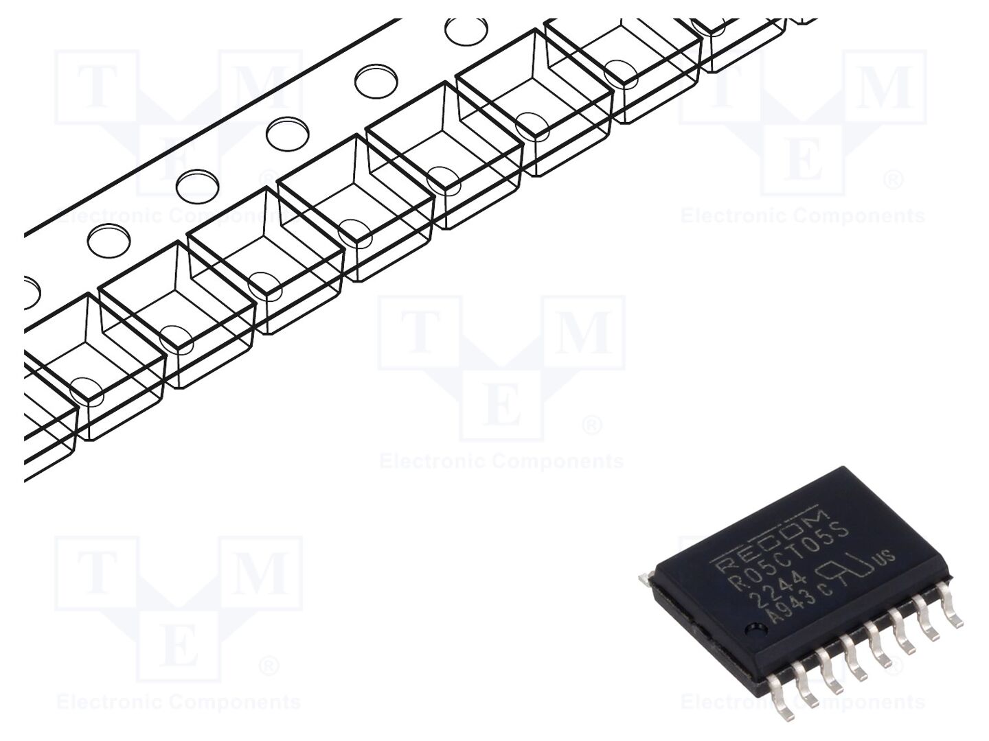 RECOM R05CT05S-R DC/DC-muunnin 0.5W, 5V