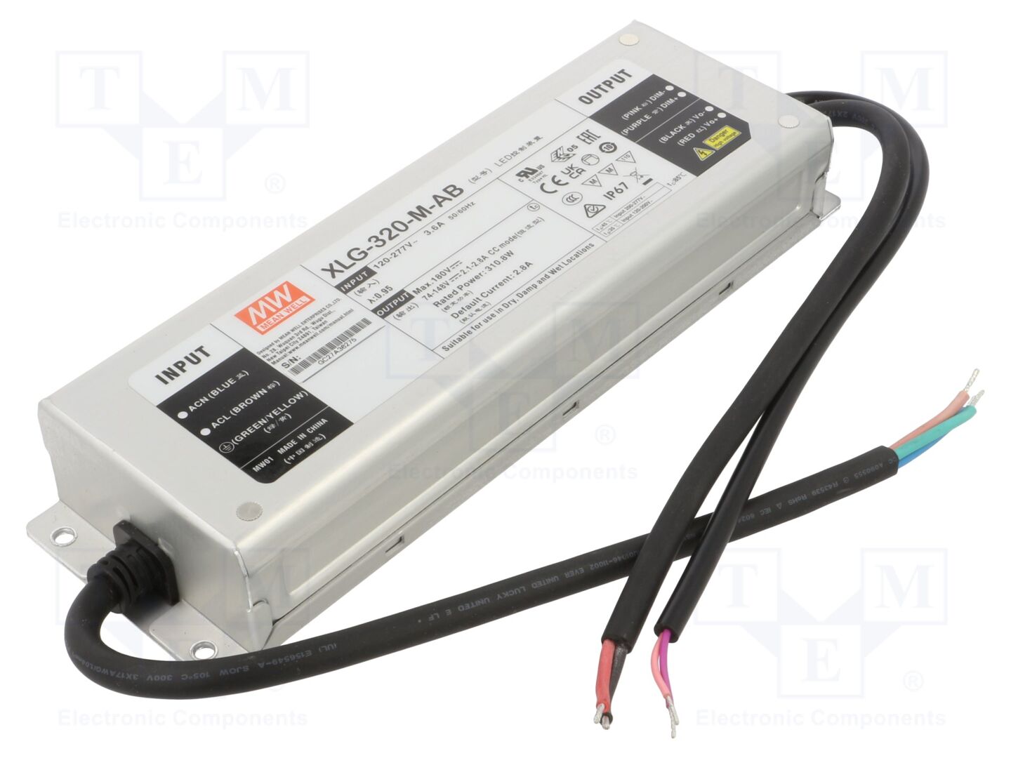 MEAN WELL XLG-320-M-AB LED-virtalähde 320W
