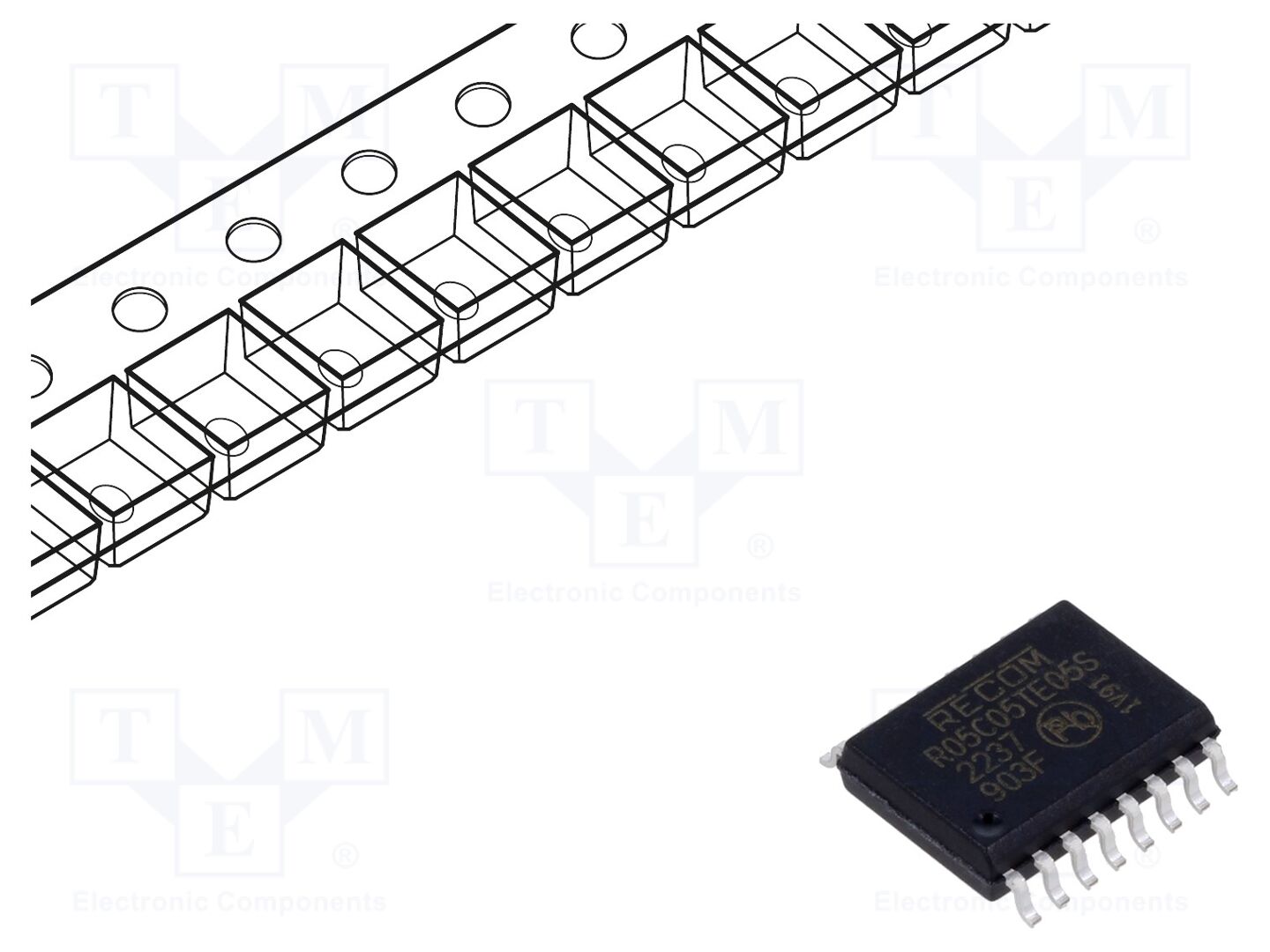 RECOM R05C05TE05S-R DC/DC-muunnin 0.5W
