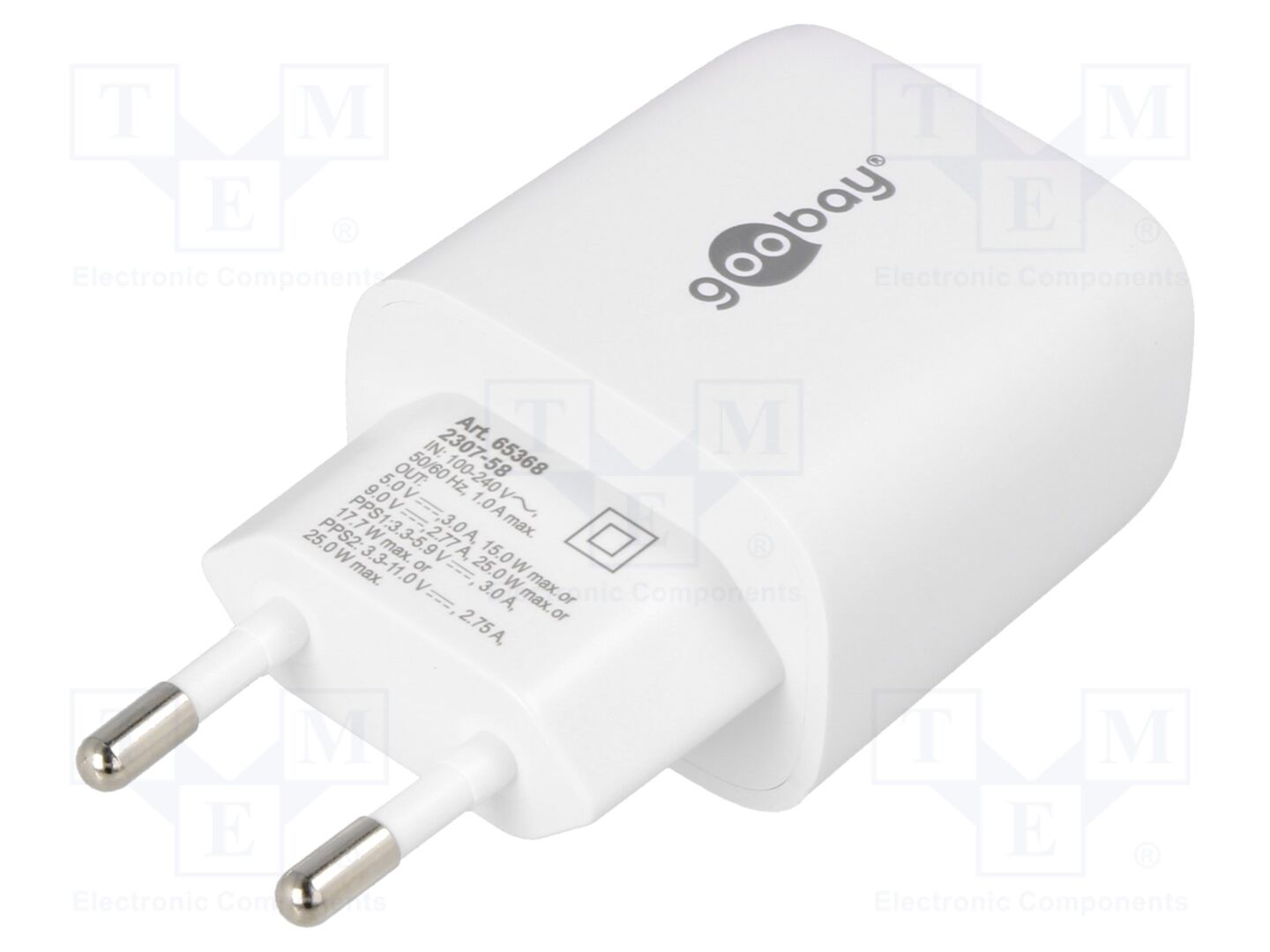 GOOBAY 65368 Kytkinlähde 25W pistotulppa verkkovirta
