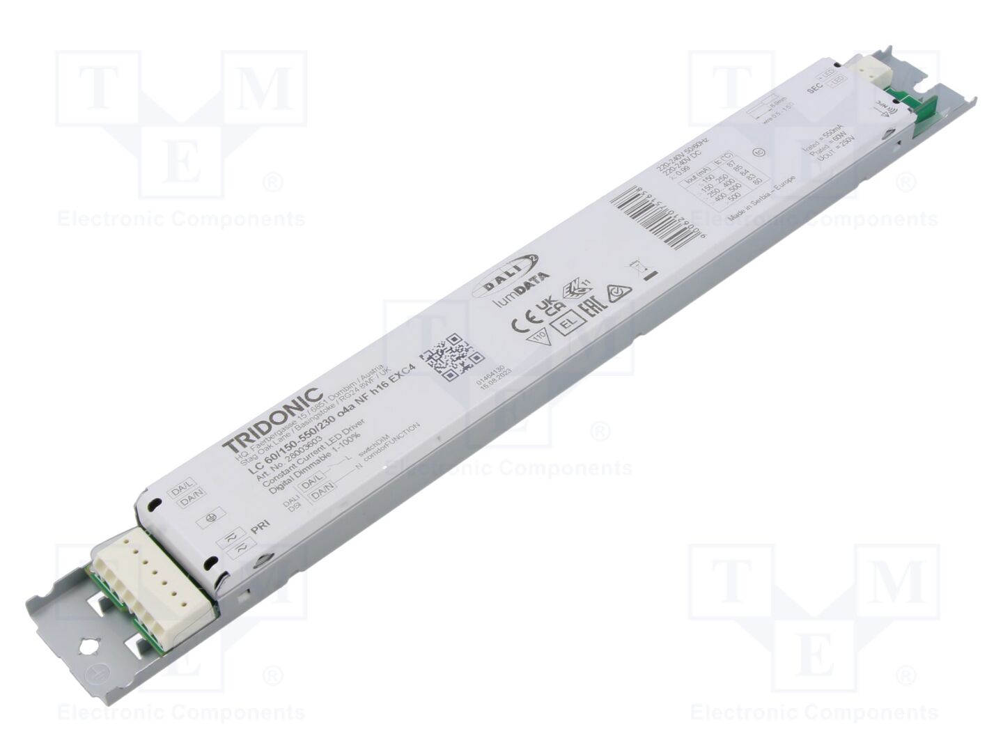 TRIDONIC LC 60/150-550/230 O4A NF H16 EXC4 LED-verkkolaite DALI 2