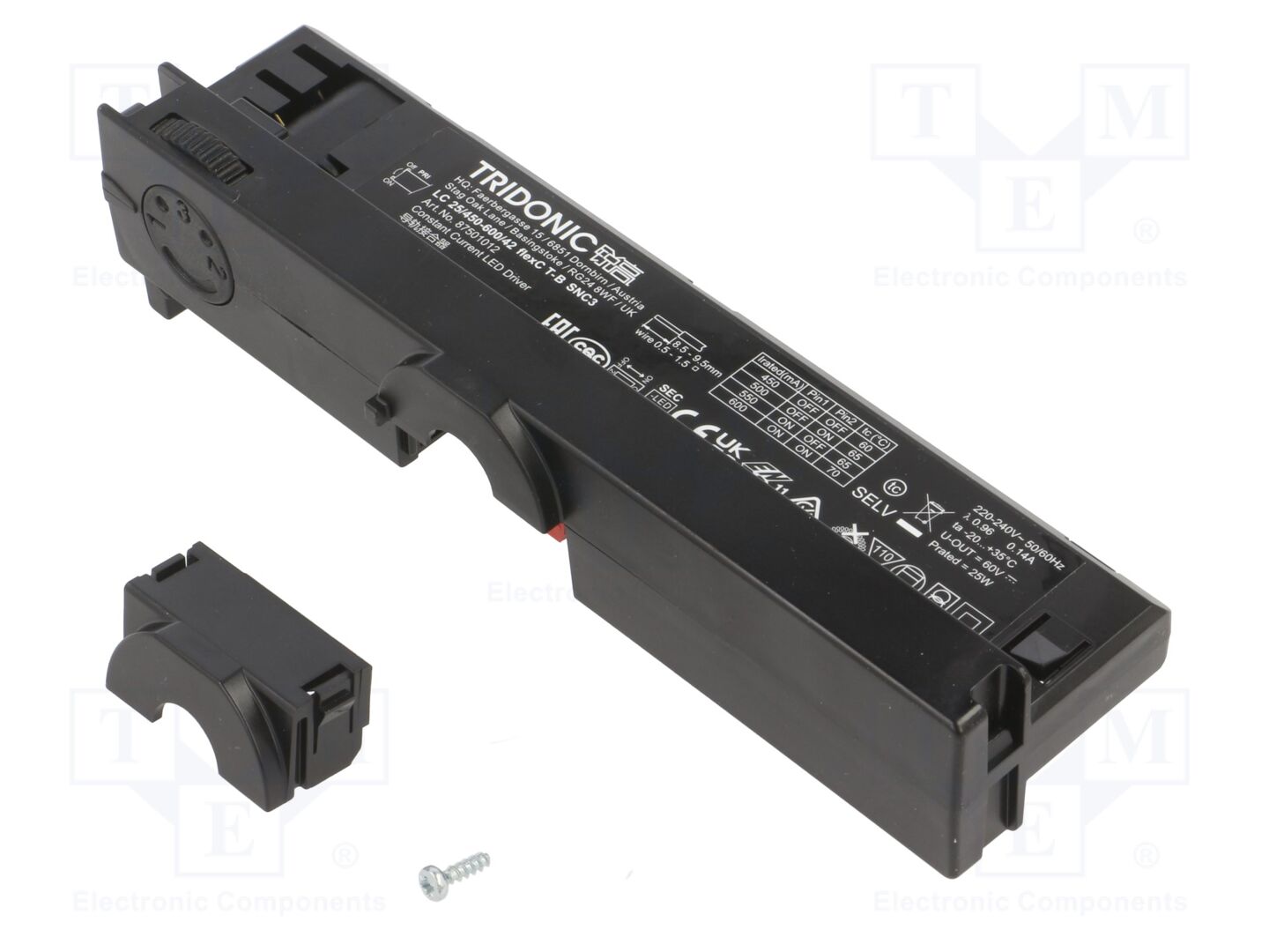 TRIDONIC LC 25/450-600/42 FLEXC T-B SNC3 LED-virtalähde 25W 24-42VDC
