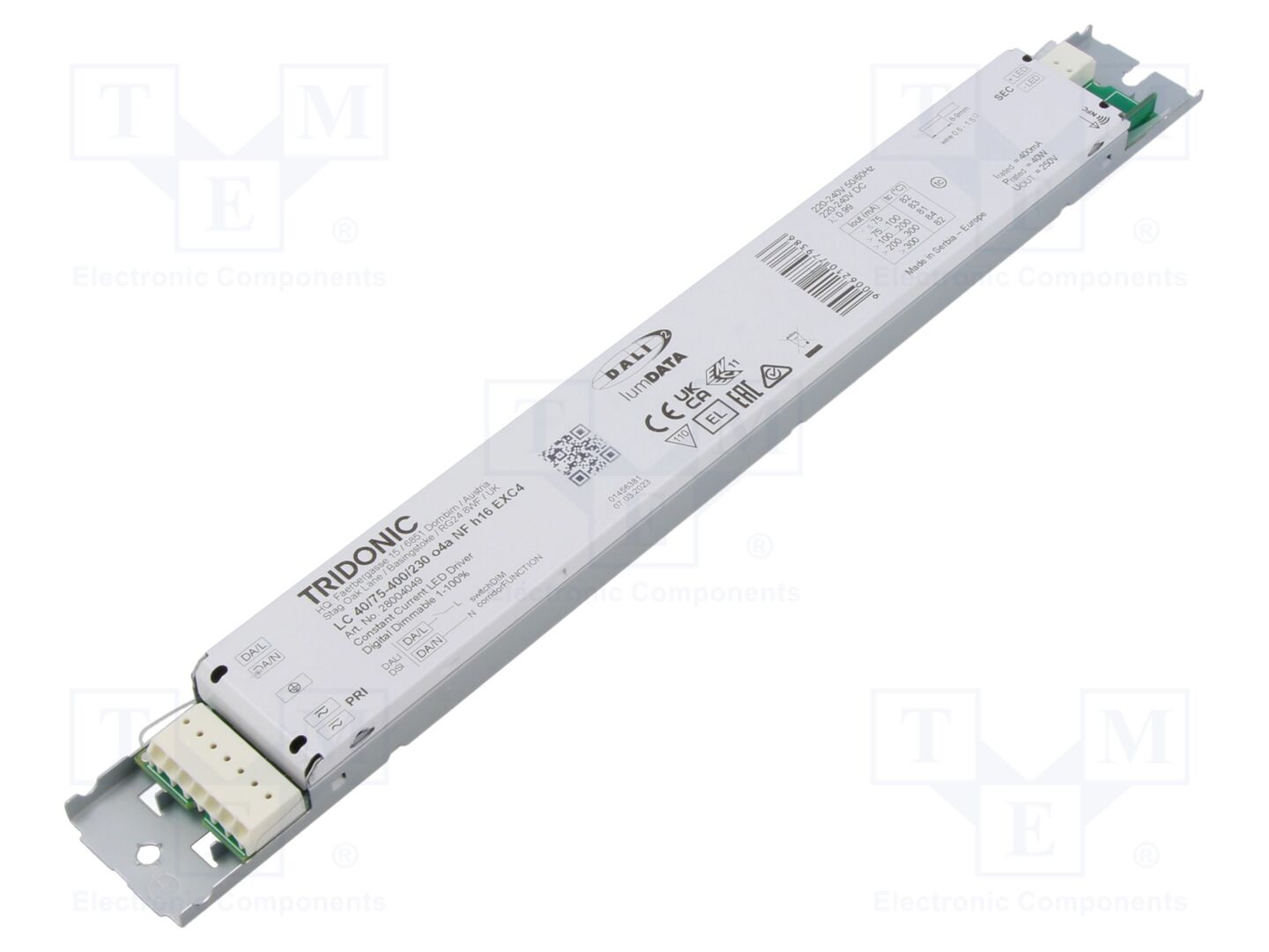 TRIDONIC LC 40/75-400/230 O4A NF H16 EXC4 LED-verkkolaite DALI 2