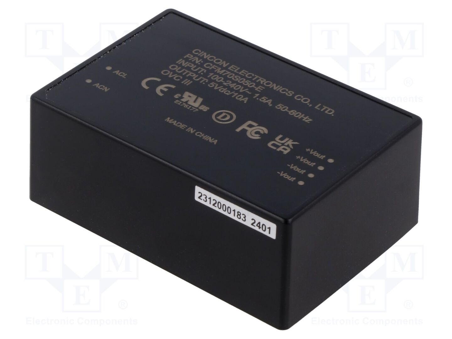 CINCON CFM70S050-E PCB AC/DC-muunnin 70W