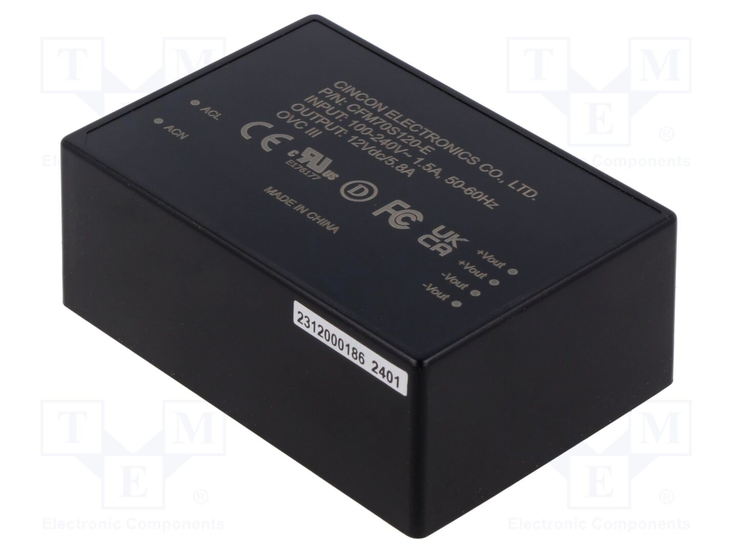 CINCON CFM70S120-E AC/DC-muunnin 70W