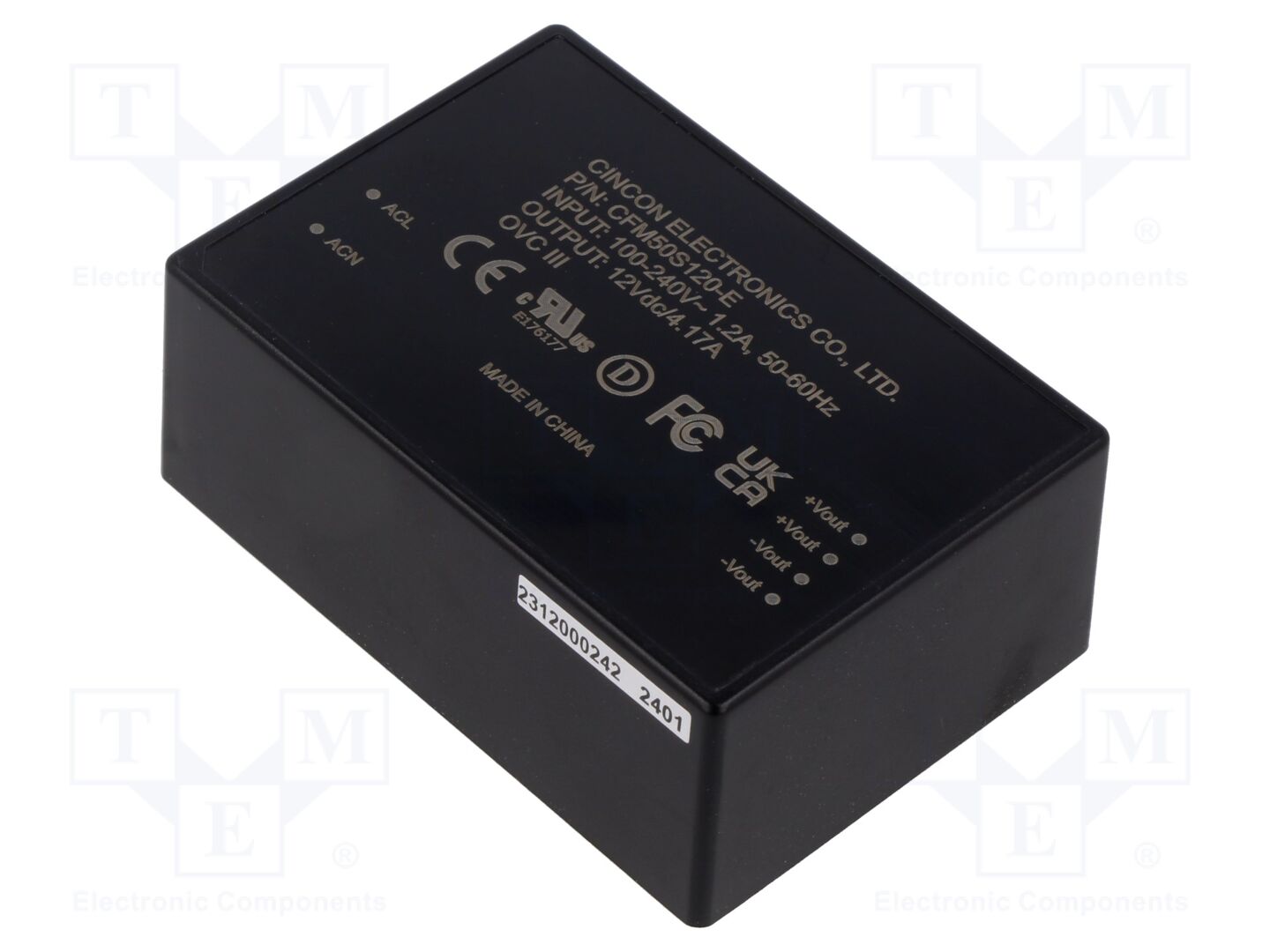 CINCON CFM50S120-E AC/DC-muunnin 50W
