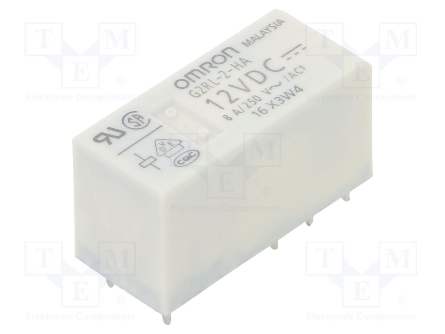 OMRON Electronic Components G2RL-2-HA-DC12 Sähkömagneettinen rele 12VDC