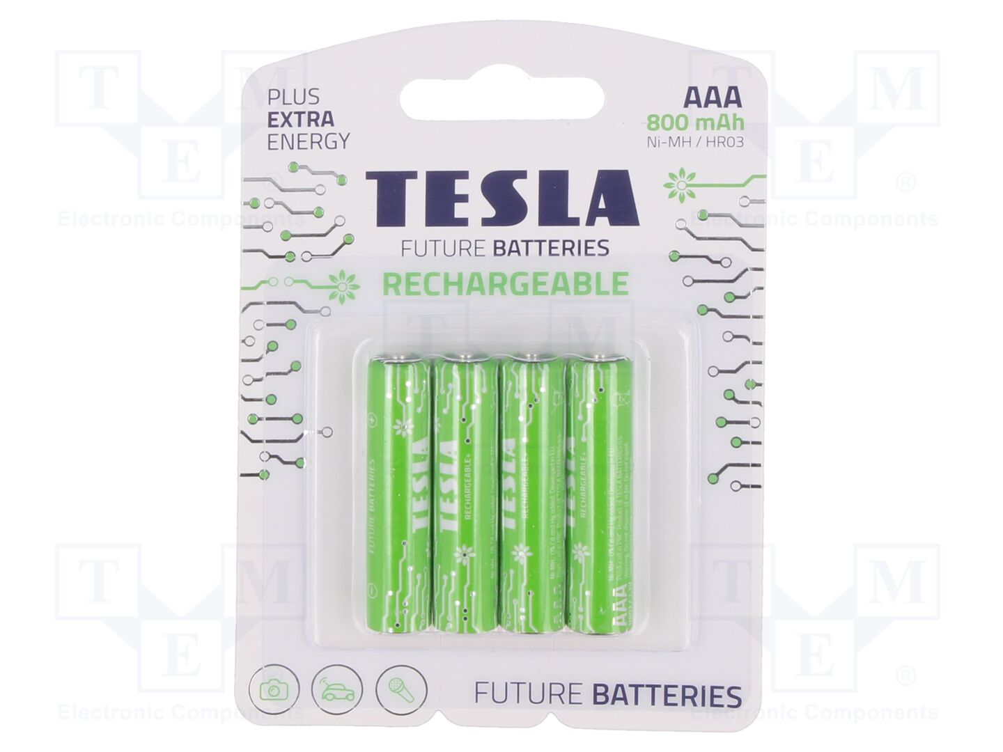 TESLA BATTERIES ACCU-LR3/TESLA-B4 Ladattava akku 1.2V